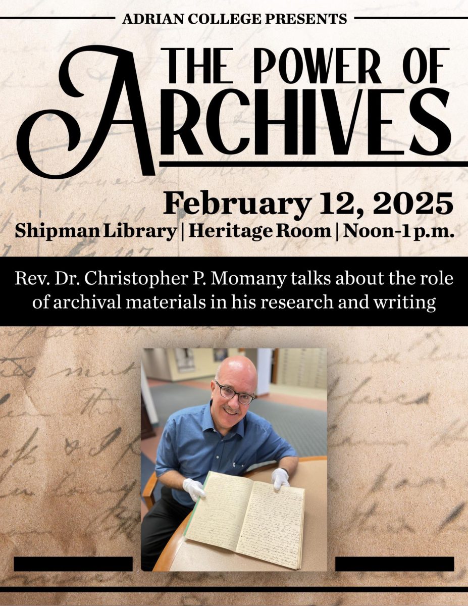 Rev. Chris Momany gives talk on The Power of Archives